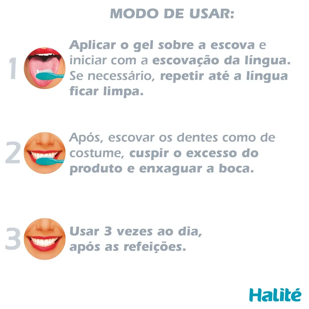 Modo de usar — Gel Dental Halité